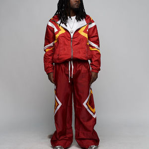 Custom 2-Piece Mens Winter Streetwear Windbreaker Set Lightweight Solid <b>Workout</b> <b>Jacket</b> & Sports Tracksuit - Product Image 6