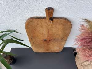 Tabla de pan turca vintage, tabla de cortar y servir de madera maciza antigua, decoración rústica para cocina de estilo granja, bandeja de madera dura hecha a mano - Product Image 3