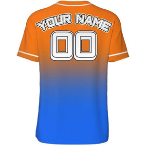 Maillots de baseball et de softball personnalisés respirants pour équipes, 100 % coton biologique, impression sérigraphique, séchage rapide, col en V, haute qualité - Product Image 3