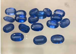Lot de pierres précieuses en cyanite bleue, taille ovale, 6x4mm, 7x5mm, 8x6mm, pierres bleues profondes facettées pour la fabrication de bijoux fins, fabrication de pendentifs - Product Image 2