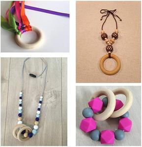 Natural Wooden <b>Ring</b> Decoration Unfinished Round Craft <b>Ring</b> for DIY Macrame Jewelry Pendant Home Decor - Product Image 4