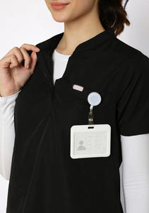 Hot Selling Quick Drying Unisex Spandex Stretch Scrubs Sets for Summer Short Sleeve Hospital <b>Nurse</b> Uniforms - Product Image 2