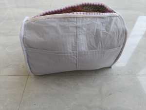 Ensemble de 3 trousses de toilette matelassées en coton de haute qualité, organiseur de cosmétiques, trousse de maquillage de voyage, étui de voyage résistant à l'eau pour femmes - Product Image 6