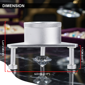 Loupe grossissante 10X haute précision avec trépied – Lentille triple, achromatique, clarté bord à bord pour ateliers d'outillage, horlogers - Product Image 3