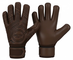 Gants de gardien de but professionnels rouge et noir à coupe négative - Gants de football en latex allemand de 4 mm - Équipement de gardien de but hautement adhérent ONSTYLE - Product Image 3