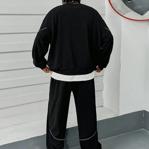 Conjunto Deportivo Personalizado para Hombre, Sudadera con Capucha 100% Algodón, Corte Holgado, Bordado, Estilo Oversize, para Correr, Trotar, Chaqueta Cortavientos - Product Image 3