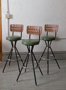 Tabourets de bar modernes en métal noir, hauteur comptoir, pour îlot de cuisine, mobilier de maison, design minimaliste, écologique - Product Image 3
