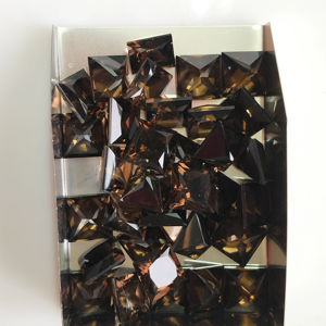 ควอตซ์สโมคกี้ธรรมชาติ 9 มม. ทรงสี่เหลี่ยมเจ้าหญิงคัท คุณภาพดีที่สุด พลอยเม็ดเดี่ยวสำหรับทำเครื่องประดับและสร้อยคอ - Product Image 3