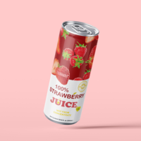 Jus de fruits pur 100% naturel et sain, fabriqué au Vietnam, aux myrtilles, fraises et mangues, en canettes de 330 ml, faible en gras, 9 Brix, OEM ODM ISO BRC, vente en gros