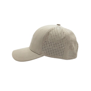Custom Waterproof Sporty Golf <b>Hat</b> 6 Panel 2D Embroidery Logo Laser Cut Holes Perforated Velcro Buckle Baseball <b>Cap</b> Four Seasons - Product Image 4