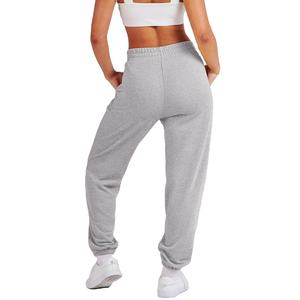 <b>Women</b> Gray Winter Wide Leg Sweat Pants Oversized Pleated Joggers Streetwear Mid Waist <b>Trousers</b> Flat Front 100% Cotton - Product Image 3