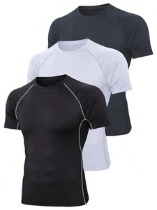 Camisetas Deportivas de Compresión de Spandex/Nylon con Logotipo Personalizado, Sublimadas, de Secado Rápido y Transpirables para Gimnasio - Product Image 4