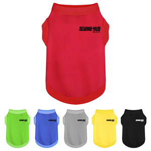 Comfortable Pet Apparel Blank Solid Color Dog <b>T</b>-Shirt High Quality Cotton Puppy Clothes Light Weight <b>Cat</b> Vest Pet Garments - Product Image 1