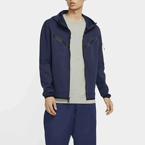 Sudadera con Capucha Personalizada con Logotipo, Sudadera Informal con Cierre para Hombre, Color Sólido, Resistente al Viento, Deportiva, de Poliéster Tejido, Corte Regular - Product Image 3
