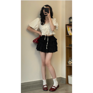 Meilleures ventes - Jupe plissée décontractée pour femmes, coupe ajustée, plusieurs couleurs, style coréen, fabrication vietnamienne, qualité supérieure - Product Image 5