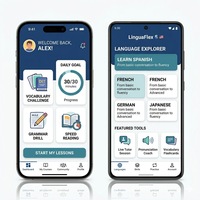 RoyalCraft RC International Enterprise Sprachlern-App für iOS, Android, Linux, Mac, Flutter - Englisch, Spanisch, Deutsch lernen
