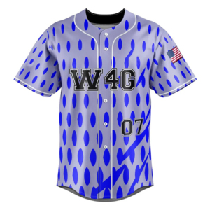 Baseball Jersey Men's Short Sleeve Geometric Print Sublimated 100% <b>Polyester</b> Breathable Regular Fit All Seasons - Product Image 5