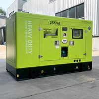 Générateurs diesel silencieux à faible bruit 50/60Hz 25kVA 30kVA 35kVA 40kVA 50kVA, générateur de courant industriel, production d'électricité