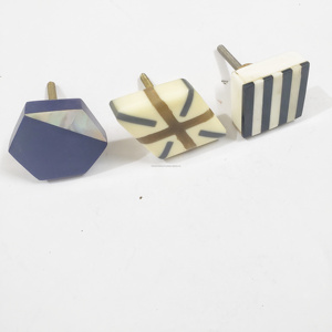 Colorful Terrazzo Resin <b>Knobs</b> Set Contemporary <b>Adjustable</b> Furniture Handles & Pulls for Cabinets Drawers & DIY Projects - Product Image 1