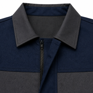 Combinaison de travail industrielle en sergé de polycoton, couleur anthracite, pour mécanicien, personnalisable, vente en gros, fabricant, OEM, ODM, fournisseur - Product Image 5