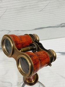 Binoculares Vintage de Latón con Soporte: Telescopio Náutico Marítimo - Product Image 3