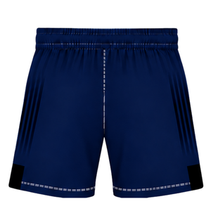 Navy Blue <b>Black</b> <b>Rugby</b> Set <b>Short</b> Sleeve Crew Neck Jersey with Matching <b>Shorts</b> Breathable Team Training Performance Sports - Product Image 6