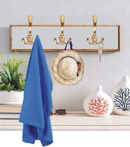 Premium Brass Wall <b>Hooks</b> for Hanging Clothes Heavy Duty Decorative Wall Mounted Coat <b>Towel</b> Hanger - Product Image 5