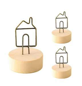 Porte-cartes de visite en bois et métal, design oiseaux, support de présentation de cartes de visite professionnelles, meilleur prix - Product Image 6