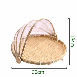 Cesta de bambú tejida a mano, bandeja de bambú natural para decoración de cocina, almacenamiento, venta al por mayor, exportación - Product Image 5