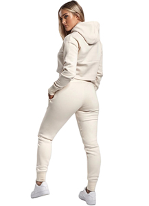 Ensemble de survêtement court à épaules tombantes pour femme, couleur unie, respirant, séchage rapide, personnalisable OEM, haute qualité, le plus vendu pour le fitness - Product Image 3