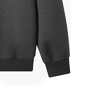 Sweat à capuche unisexe oversize en polaire avec strass en cristal, broderie de lettres personnalisée, style streetwear - Product Image 5