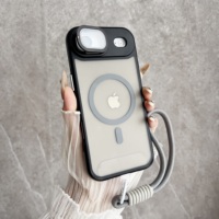 Pour iPhone 17 Air Cases Magnétique Téléphone Cas Translucide Peau-Sensation Antichoc Cellule Mat Mobile Téléphone Couverture Lentille Protecteur Film