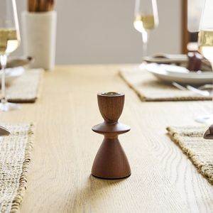 Luxury Wooden Candle Holder Handmade <b>Rustic</b> Accent Piece Decorative Dining Area Wedding <b>Table</b> Display Enhancement Collection - Product Image 6