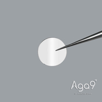 Plaque de diamant monocristallin rond de 3 mm Aga9 Systems, polie des deux côtés, épaisseur de 0,4 mm