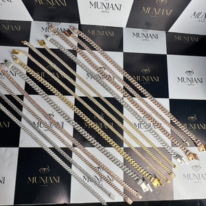 Collar de Cadena Cubana Vintage Unisex, Chapado en Oro, con Diamante Cultivado en Laboratorio Certificado por IGI, Plata S925, Moissanita VVS Personalizada, Corte Brillante - Product Image 2