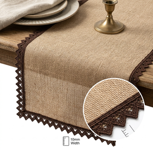 Dentelle Guipure GPO Vert Menthe 10mm de Luxe Écologique, Vente Directe Usine, pour Robes de Bébé, Bordures de Vêtements, Artisanat et Couture Décorative - Product Image 5