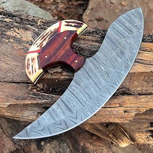 Forged Steel Adze <b>Axe</b> Head With <b>Wood</b> Handle For Woodworking DIY Grade - Product Image 4