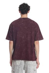 Mens Multicolour Oversized T <b>Shirt</b> with Relaxed Fit Washed Finish Half Sleeve Design and Pure Cotton Casual Comfort - Product Image 2