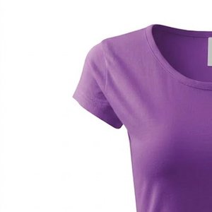 Nouveautés T-shirts personnalisés pour femmes en coton et polyester 100% respirants, couleur violette, pour filles, style streetwear, été. - Product Image 6