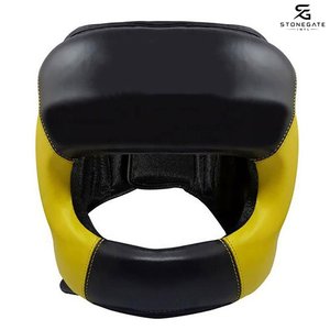Protège-tête en cuir léger pour la boxe, respirant et réglable, personnalisable pour le MMA et le sparring 2026 - Product Image 1
