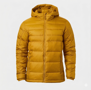 Chaqueta Casual Acolchada para Hombre, Cierre de Cremallera, Color Personalizado, Servicio OEM, Diferentes Tallas, Teñido Liso, Estilo Casual - Product Image 1