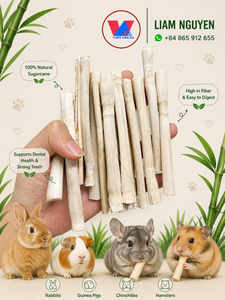 Palitos de Caña de Azúcar Seca para Conejos, Hámsters, Cobayas, Chinchillas, Ardillas, Aves y Mascotas Pequeñas |   OEM |   Suministro al por Mayor - Product Image 1