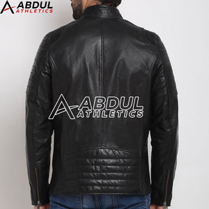 Premium <b>Real</b> <b>Leather</b> Winter <b>Jacket</b> Motorcycle Design Windproof Winter Warm Slim Fit Fashion <b>Jacket</b> For Casual Wear - Product Image 3