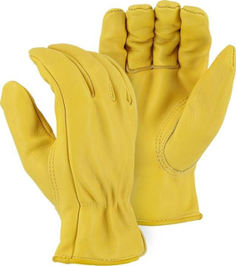 Gants de travail durables en cuir de mouton résistants à la chaleur pour hommes, pour le jardinage, la plantation d'arbres, la réparation automobile, la construction, le déménagement - Product Image 6