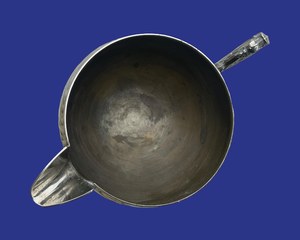 Bonita lechera francesa vintage de metal plateado - Product Image 1