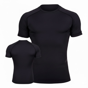 Camiseta Deportiva Unisex Blanca Ajustada de Compresión, Transpirable, de Secado Rápido, con Cuello Redondo, para Artes Marciales Mixtas y Entrenamiento Físico - Product Image 2