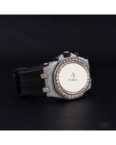 Reloj de Lujo para Hombre, Mecánico, de Cuarzo, con Diamantes, Estilo Hip Hop, Deportivo, con Correa de Goma, Esfera de Cristal, Movimiento Automático, Precio de Mayoreo - Product Image 1