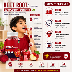 Gummies de Betterave les Plus Vendus, Riches en Fer, Vitamines et Minéraux – Complément Alimentaire – Fournisseur de Marque Privée de Gummies de Betterave en Inde - Product Image 3