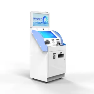 automatic foreign currency exchange machine converter cash machine receiving multiple currencies