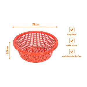 Panier de lavage de légumes en plastique à rinçage facile, passoire à fruits à drainage rapide pour la cuisine familiale quotidienne et les stands alimentaires - Product Image 4